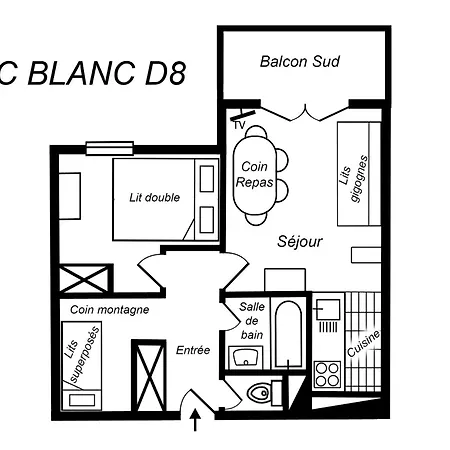 Le Blanc Appartamento Méribel